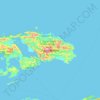 Pulau Waigeo topographic map, elevation, terrain
