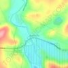 Woodbourne topographic map, elevation, terrain