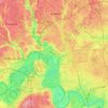 Северо-Западный административный округ topographic map, elevation, terrain