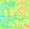 Confrançon topographic map, elevation, terrain