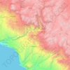 Moquegua topographic map, elevation, terrain