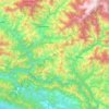 Achham topographic map, elevation, terrain