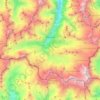 Zermatt topographic map, elevation, terrain