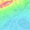 Crevillent topographic map, elevation, terrain