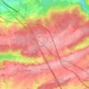 Courrière topographic map, elevation, terrain