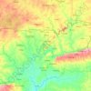 Upper East Region topographic map, elevation, terrain