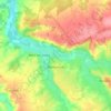 Montipouret topographic map, elevation, terrain