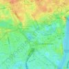 Buckingham Palace topographic map, elevation, terrain