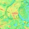 1-chome topographic map, elevation, terrain