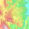Drake topographic map, elevation, terrain