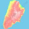 Île Akpatok topographic map, elevation, terrain