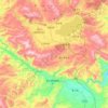 通海县 topographic map, elevation, terrain