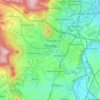 Baunatal topographic map, elevation, terrain