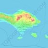 Pulau Bali topographic map, elevation, terrain