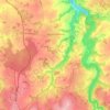 Éguzon-Chantôme topographic map, elevation, terrain