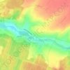 Machy topographic map, elevation, terrain