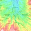 Cosenza topographic map, elevation, terrain