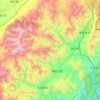 南山区 topographic map, elevation, terrain