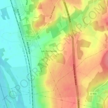 58440 topographic map, elevation, terrain