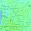 North Banjarmasin topographic map, elevation, terrain