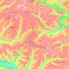 Лозовский район topographic map, elevation, terrain
