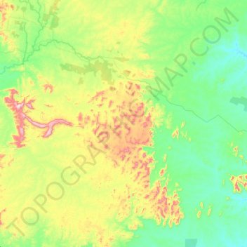 Bannach topographic map, elevation, terrain