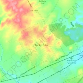 Garden Ridge topographic map, elevation, terrain