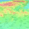 Aragua topographic map, elevation, terrain