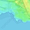 Jawbone Reserve topographic map, elevation, terrain