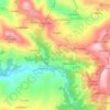 Cortogno topographic map, elevation, terrain