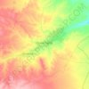 Ouled Djellal topographic map, elevation, terrain