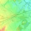 Brebières topographic map, elevation, terrain