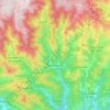 Vallées-d'Antraigues-Asperjoc topographic map, elevation, terrain