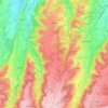 Recurt topographic map, elevation, terrain
