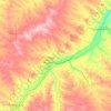 Prairie County topographic map, elevation, terrain