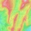 Aillon-le-Jeune topographic map, elevation, terrain