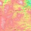 夏河县 topographic map, elevation, terrain
