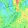 Haymarket topographic map, elevation, terrain