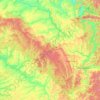 Салаирский кряж topographic map, elevation, terrain
