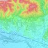 Lauris topographic map, elevation, terrain