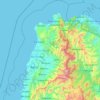 Ilocos Norte topographic map, elevation, terrain