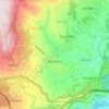 Mondrões topographic map, elevation, terrain