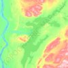 Ust-Chantaika Stausee topographic map, elevation, terrain