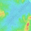 Kanjhari Dam reservoir topographic map, elevation, terrain