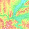 Новокузнецк topographic map, elevation, terrain