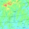 Datuan topographic map, elevation, terrain