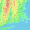 Massachusetts topographic map, elevation, terrain