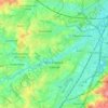 Sint-Pieters-Leeuw topographic map, elevation, terrain