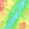 Бережаны topographic map, elevation, terrain