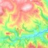 Calitri topographic map, elevation, terrain
